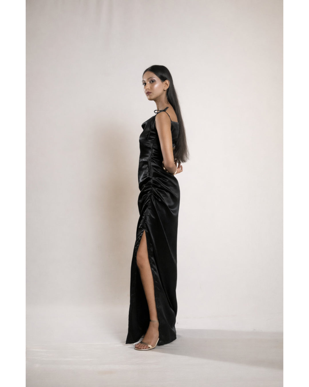 Black Satin Dress