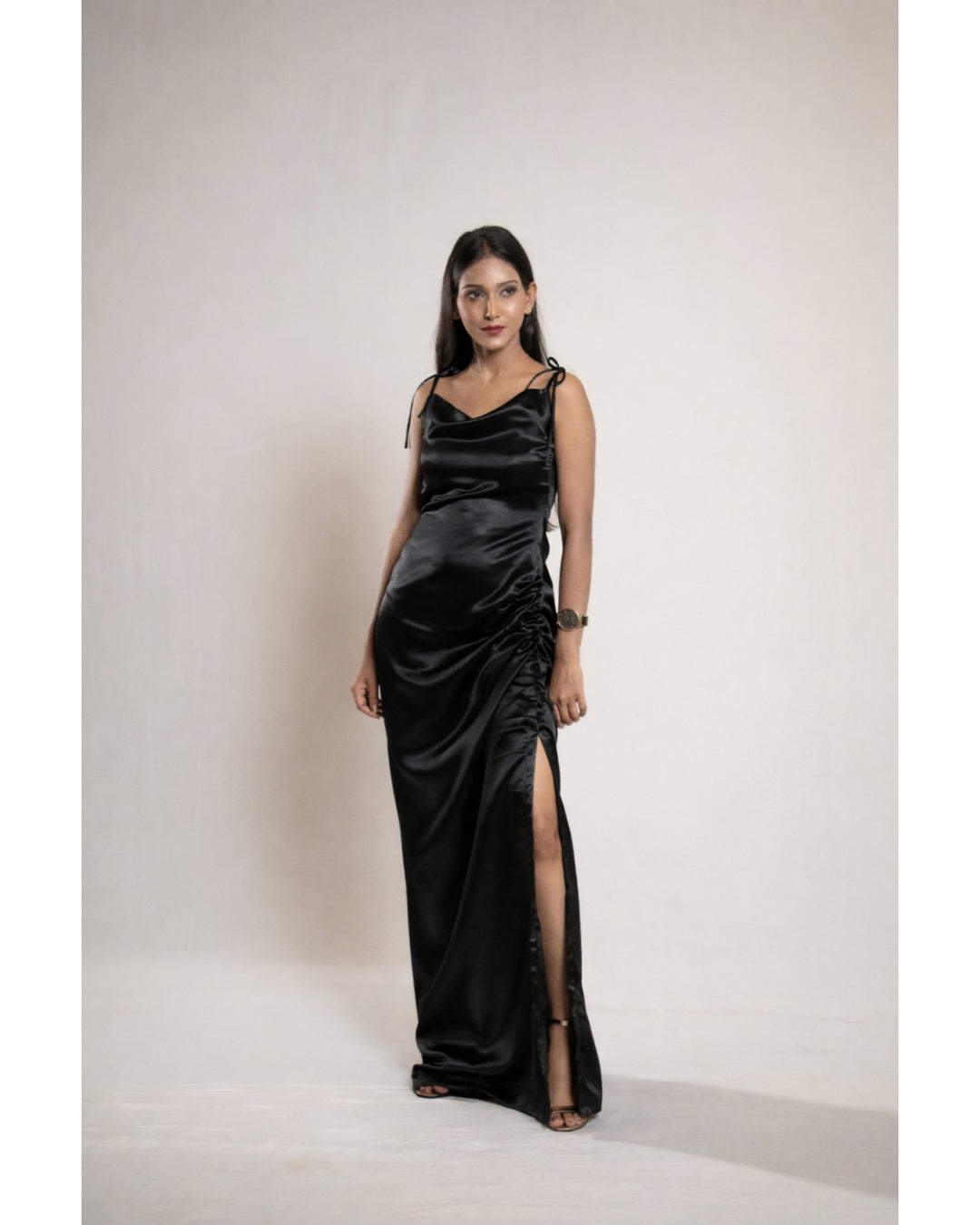 Black Satin Dress