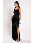 Black Satin Dress