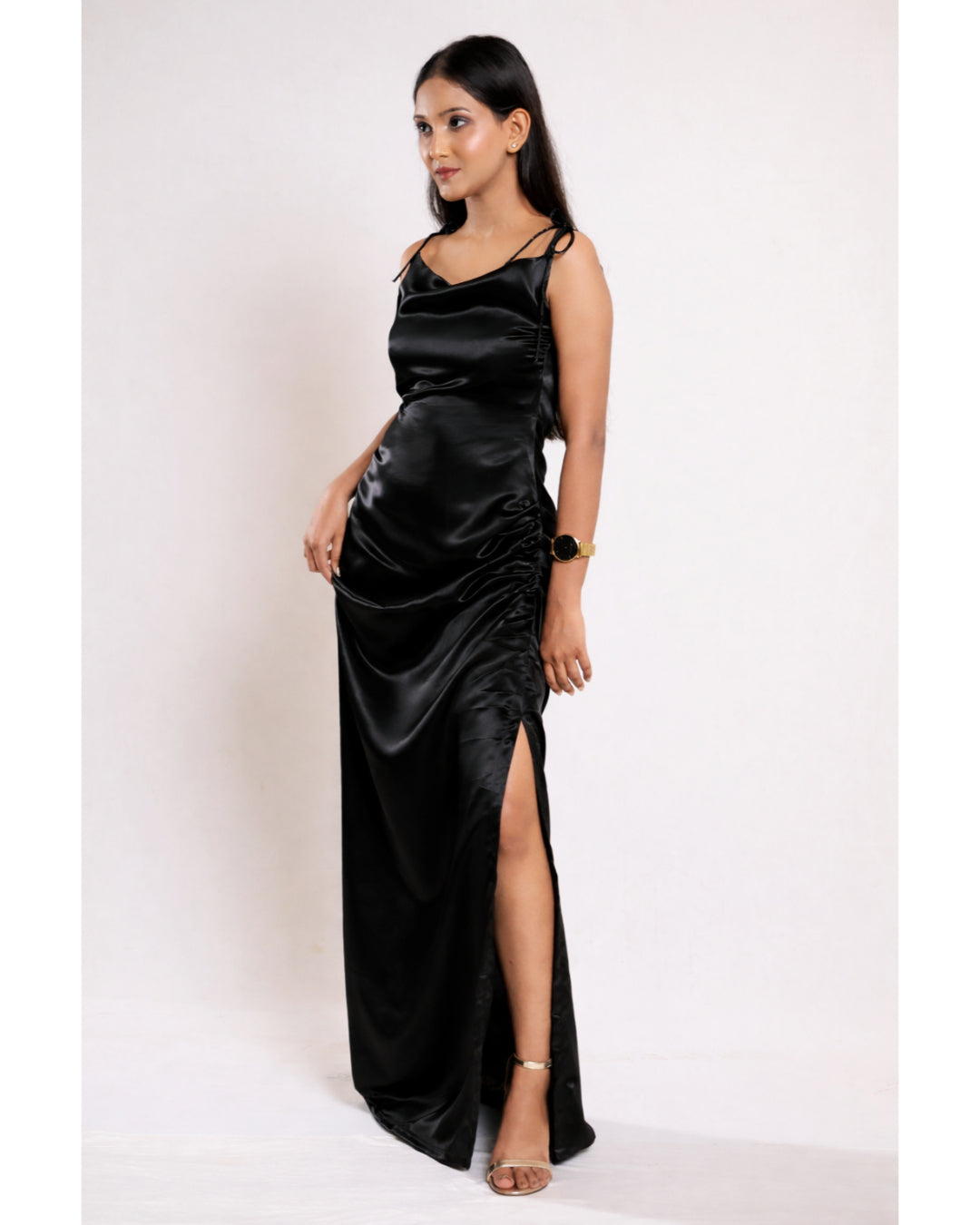 Black Satin Dress