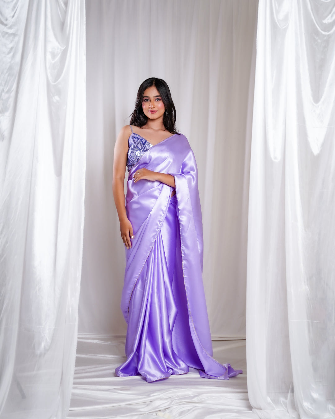 Lavender Luxe Saree