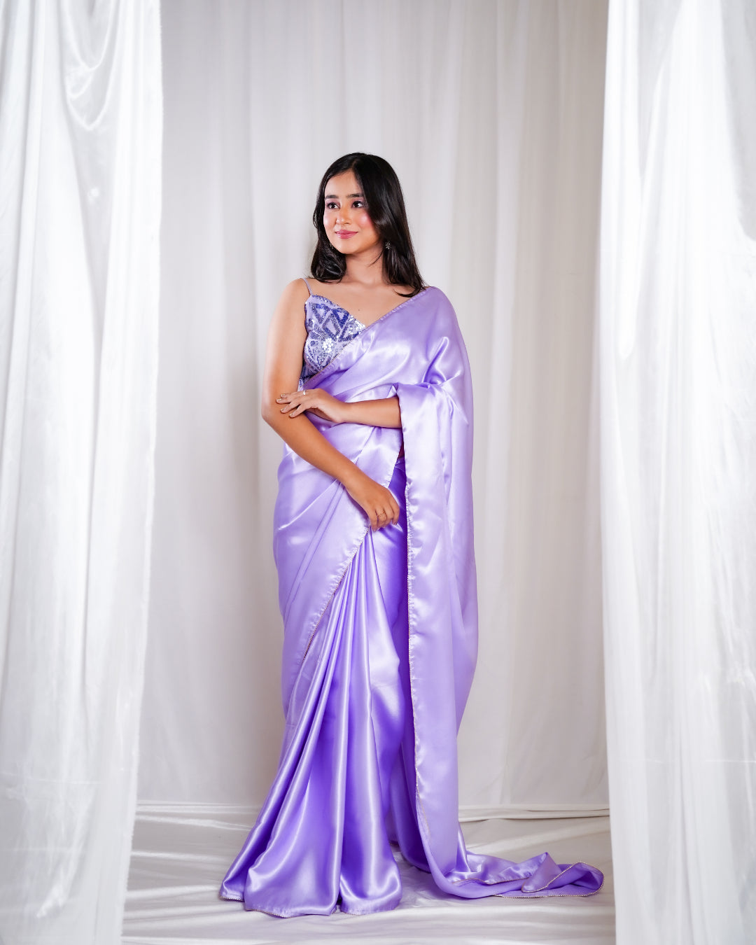 Lavender Luxe Saree
