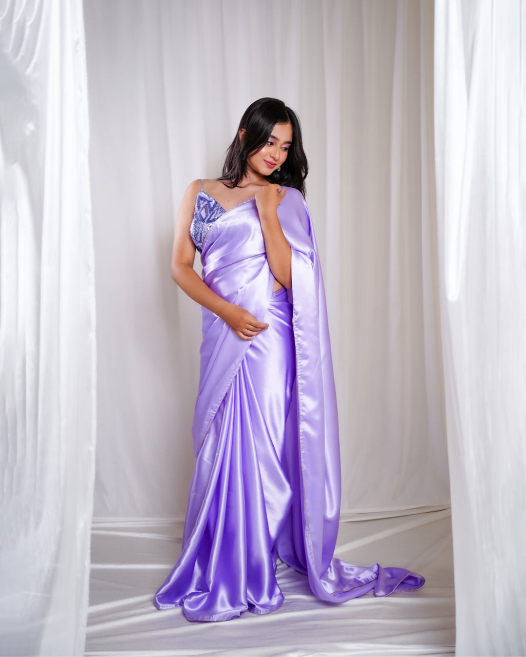 Lavender Luxe Saree