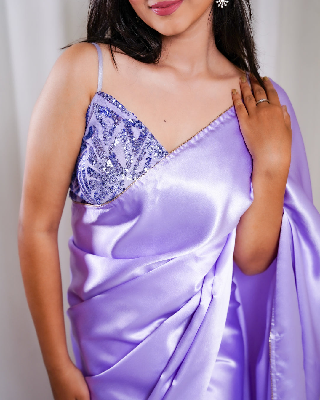 Lavender Luxe Saree