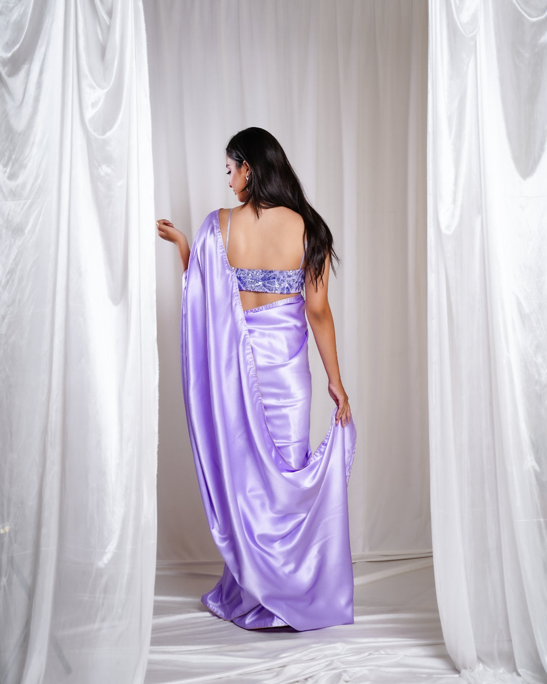 Lavender Luxe Saree