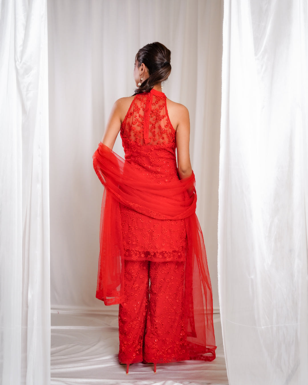 Rose Radiance Indo-western Set