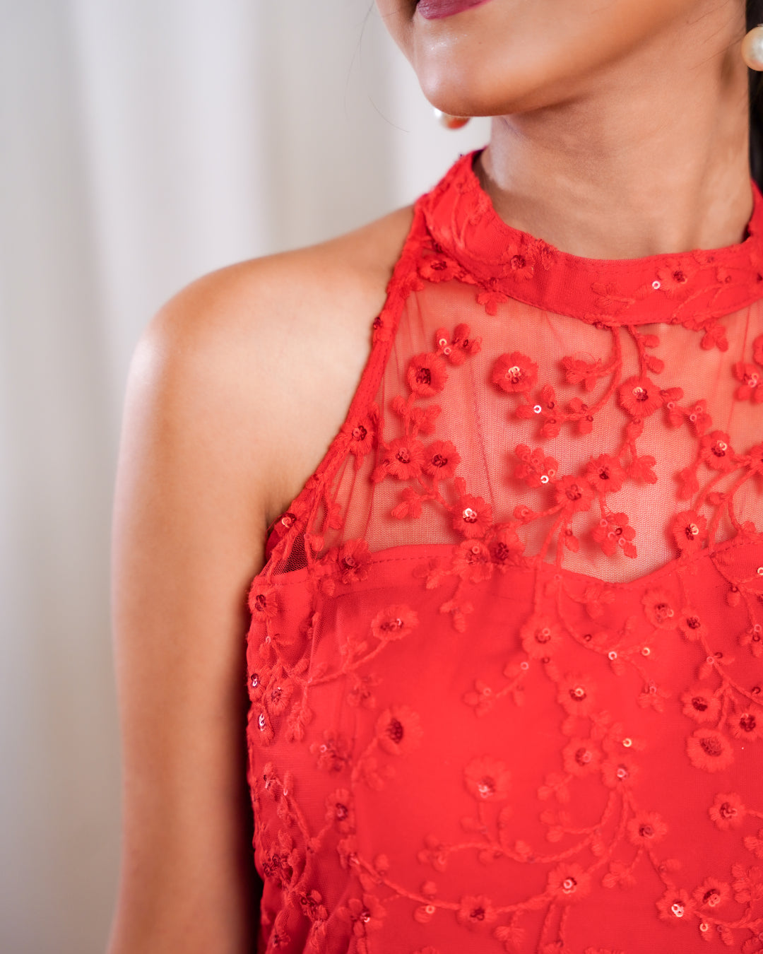Rose Radiance Indo-western Set