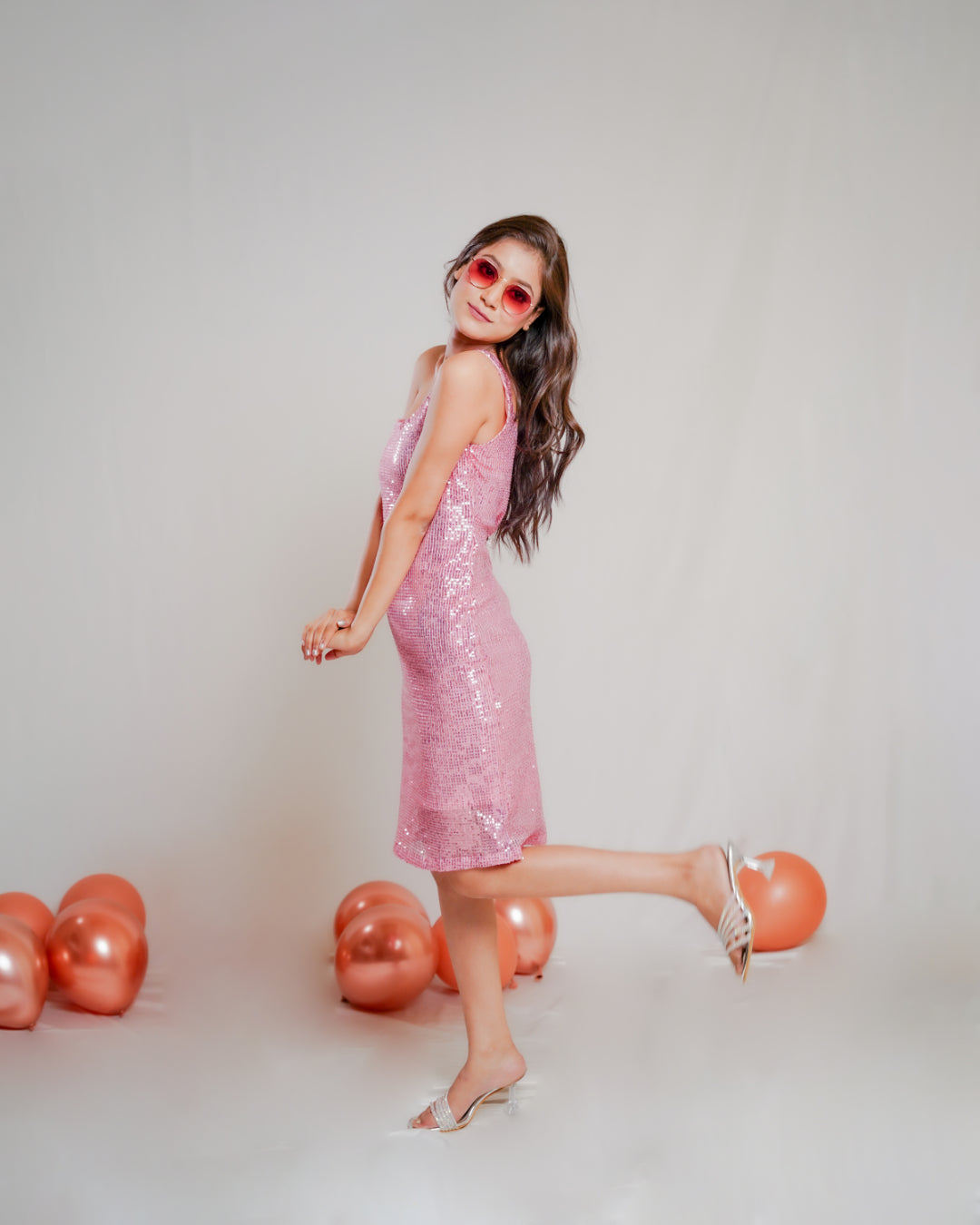 Pink Sequin Dress