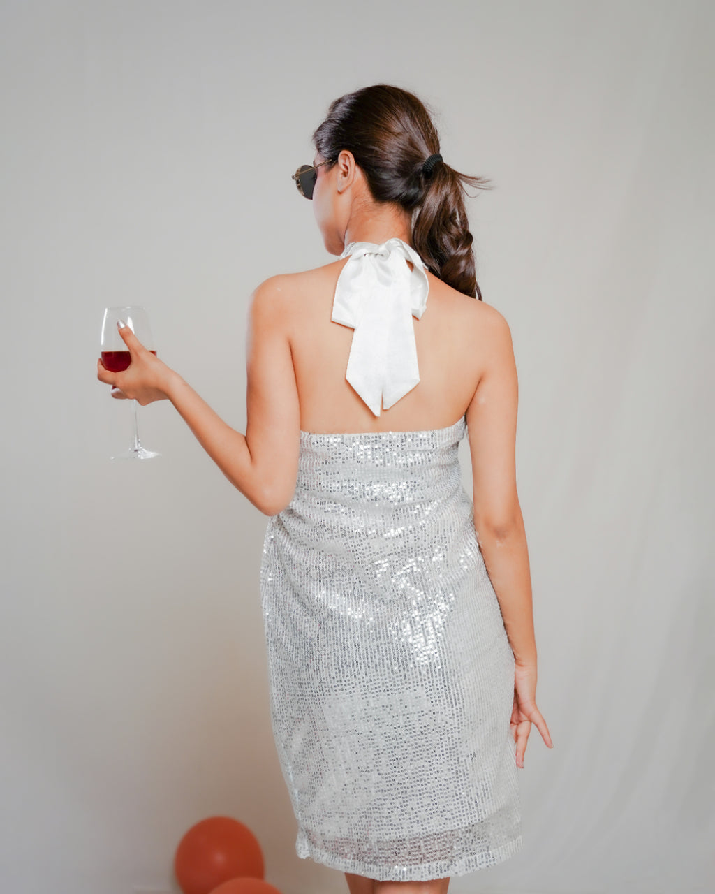 Silver Sequin Dress