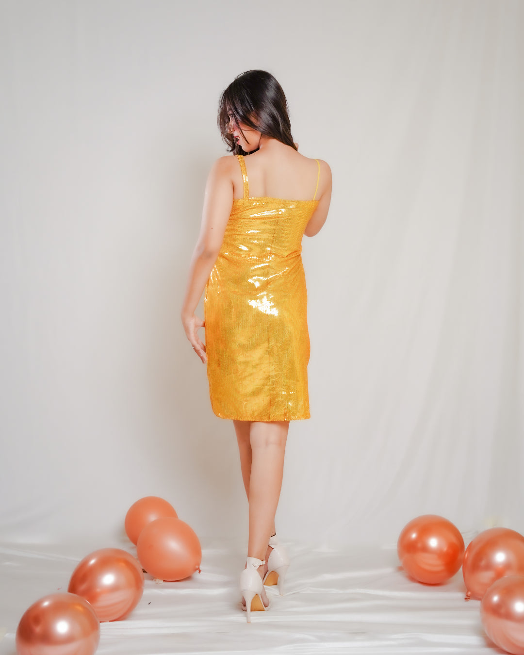 Yellow Sequin Dress