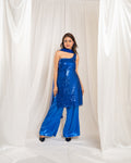 Blue Majesty Indo-western Set