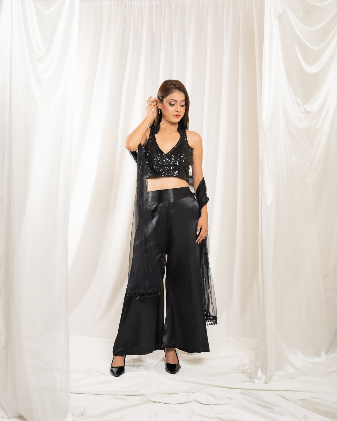 Blackout Beauty Indo-western Set
