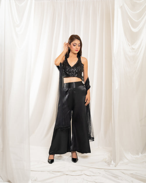 Blackout Beauty Indo-western Set