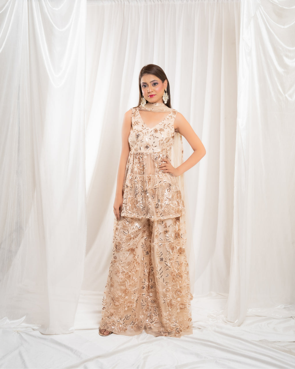 Ivory Bliss Peplum Set