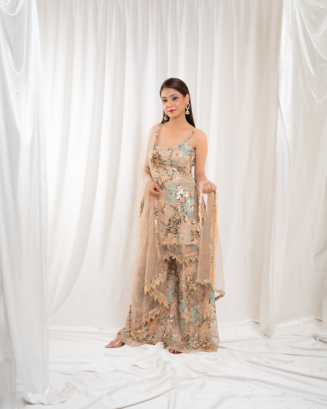 Dusky Dawn Radiance Sharara Set