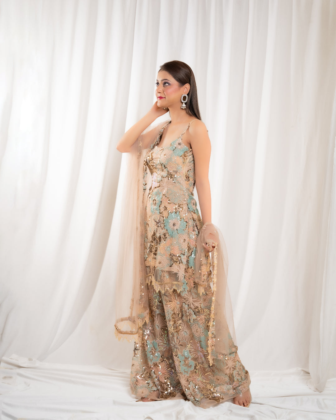Dusky Dawn Radiance Sharara Set