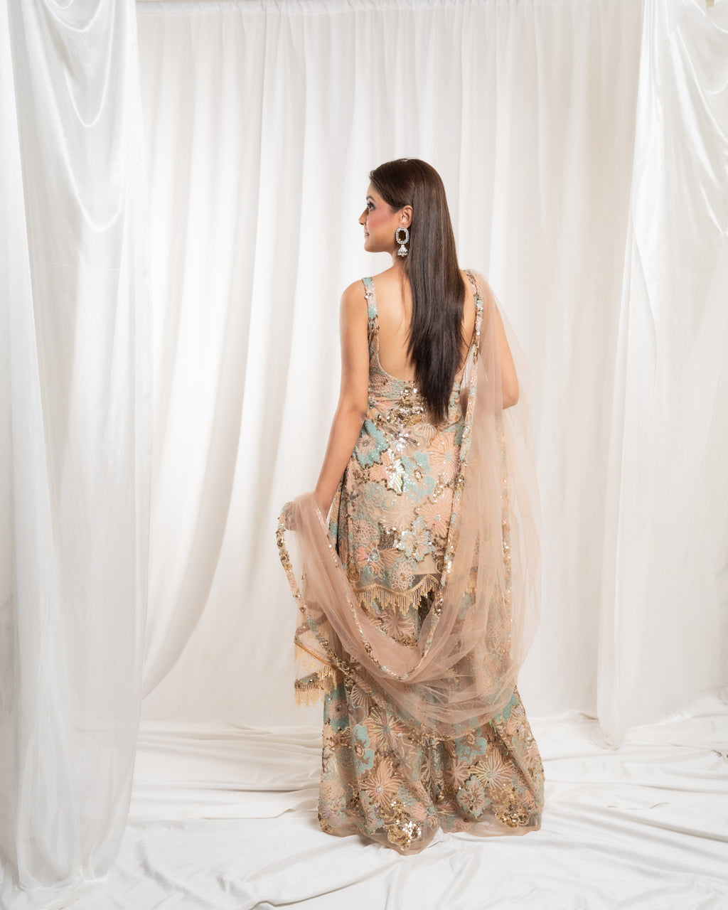 Dusky Dawn Radiance Sharara Set
