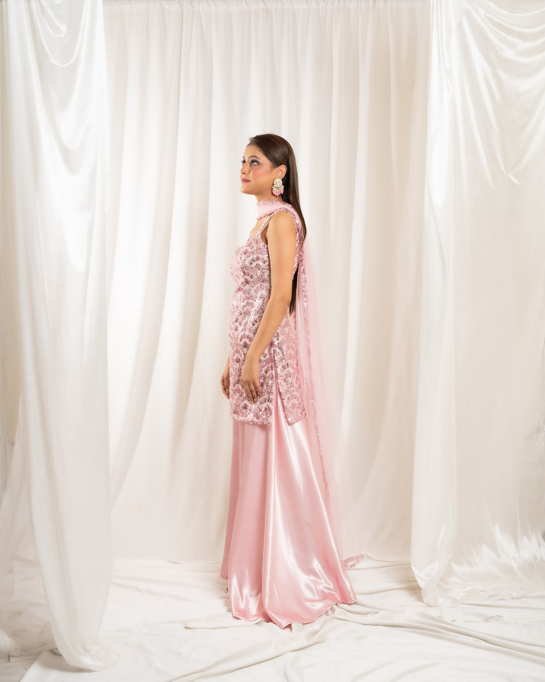 Pink Mirage Sharara Set