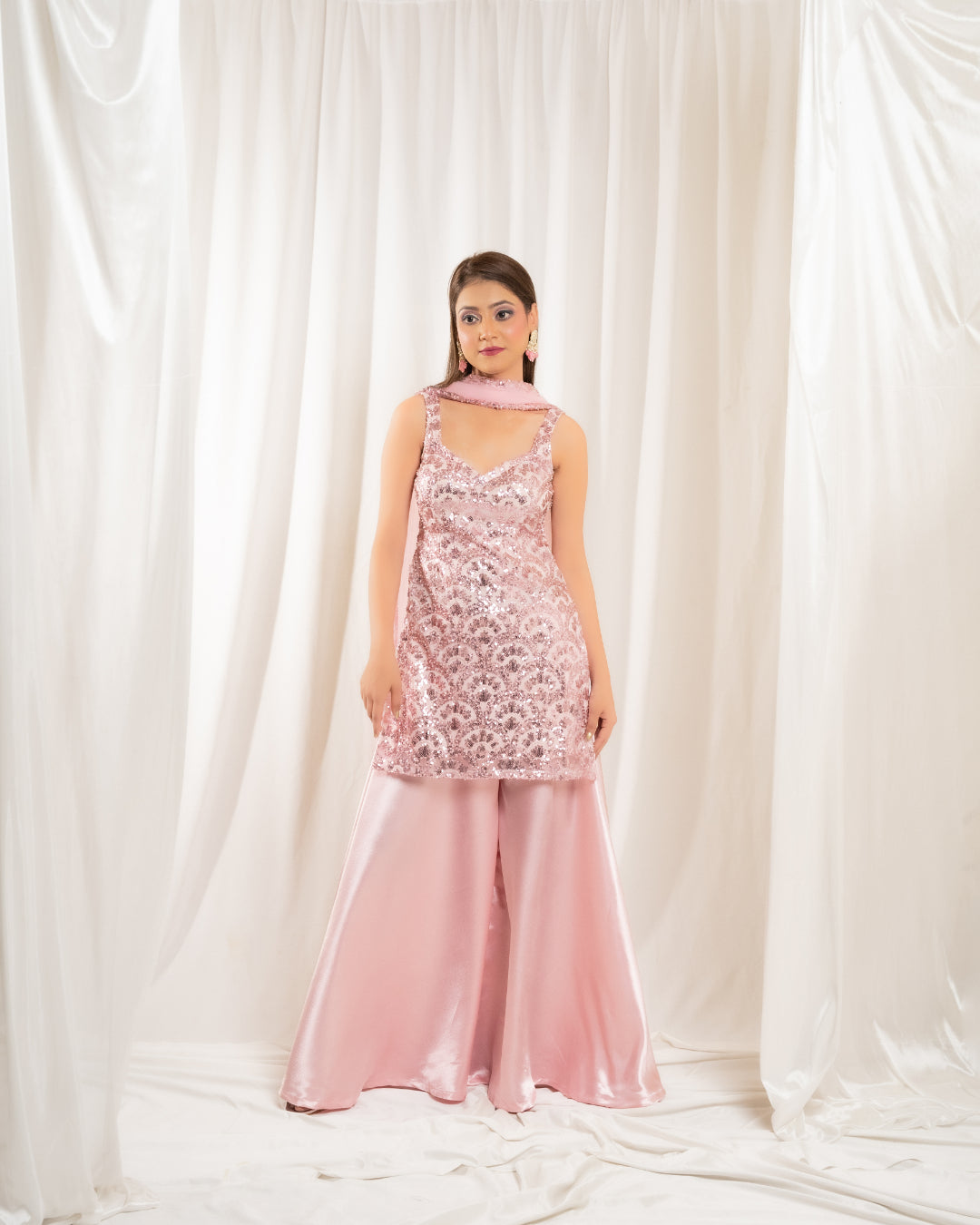 Pink Mirage Sharara Set