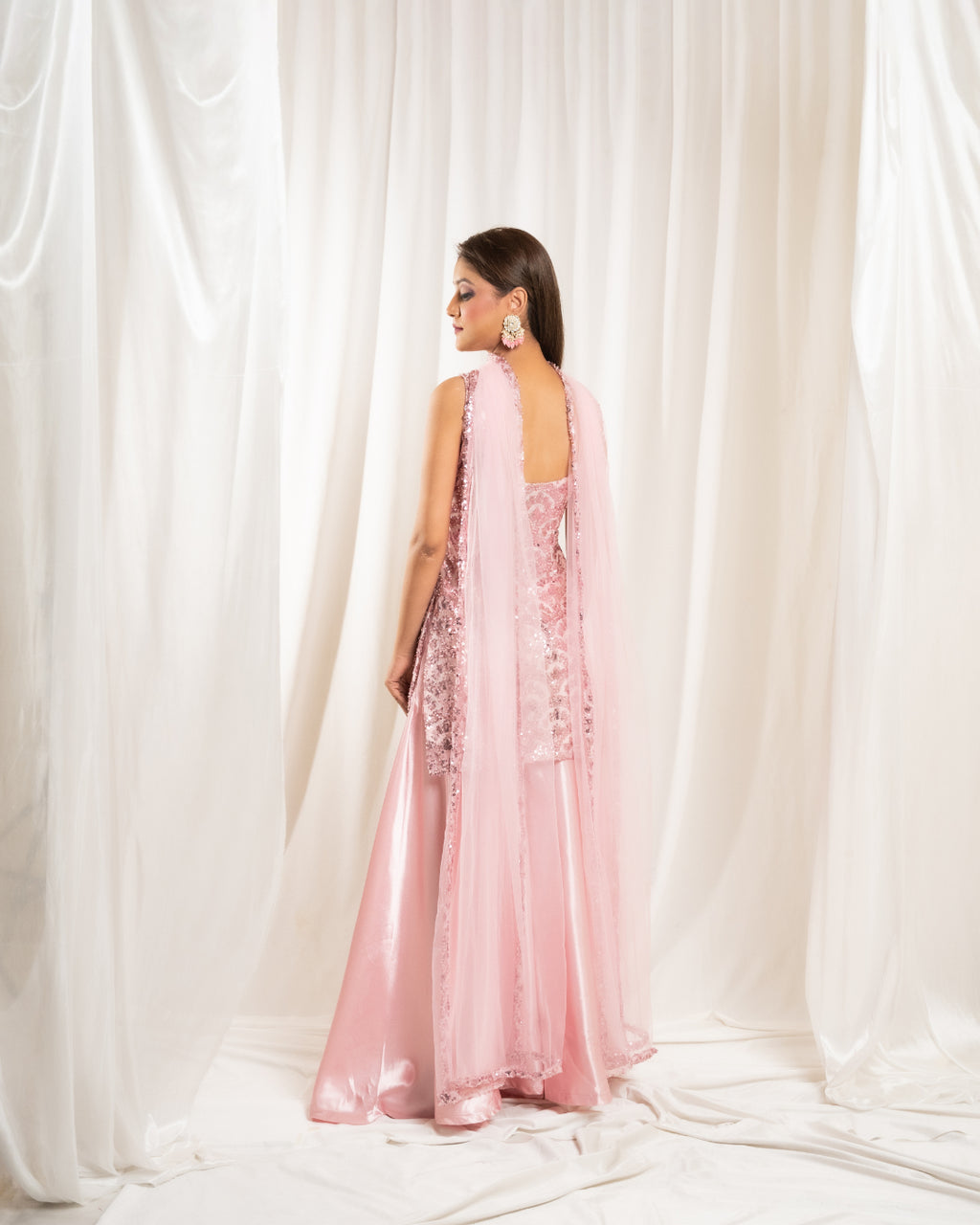 Pink Mirage Sharara Set