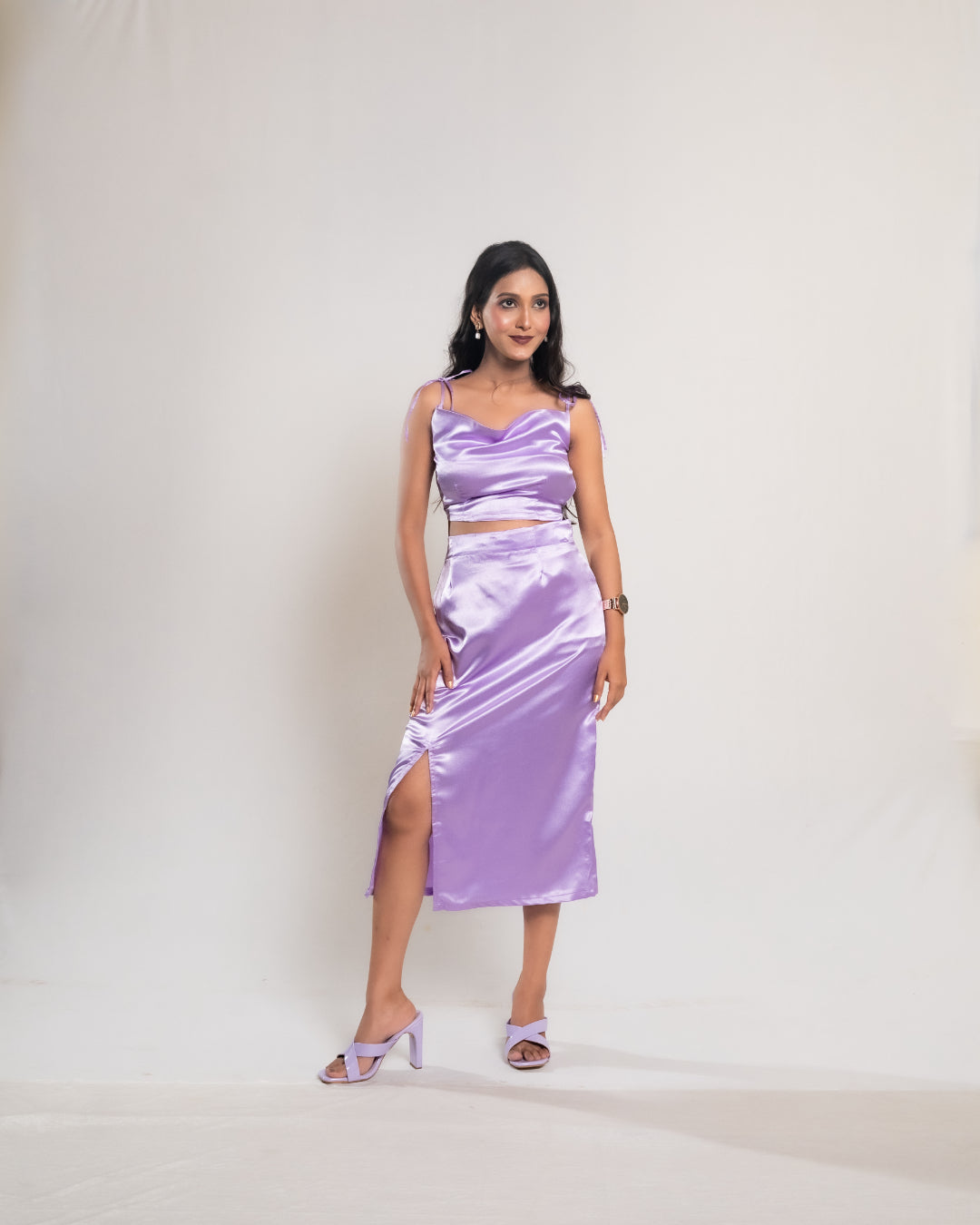 Lavender Satin Co-ord