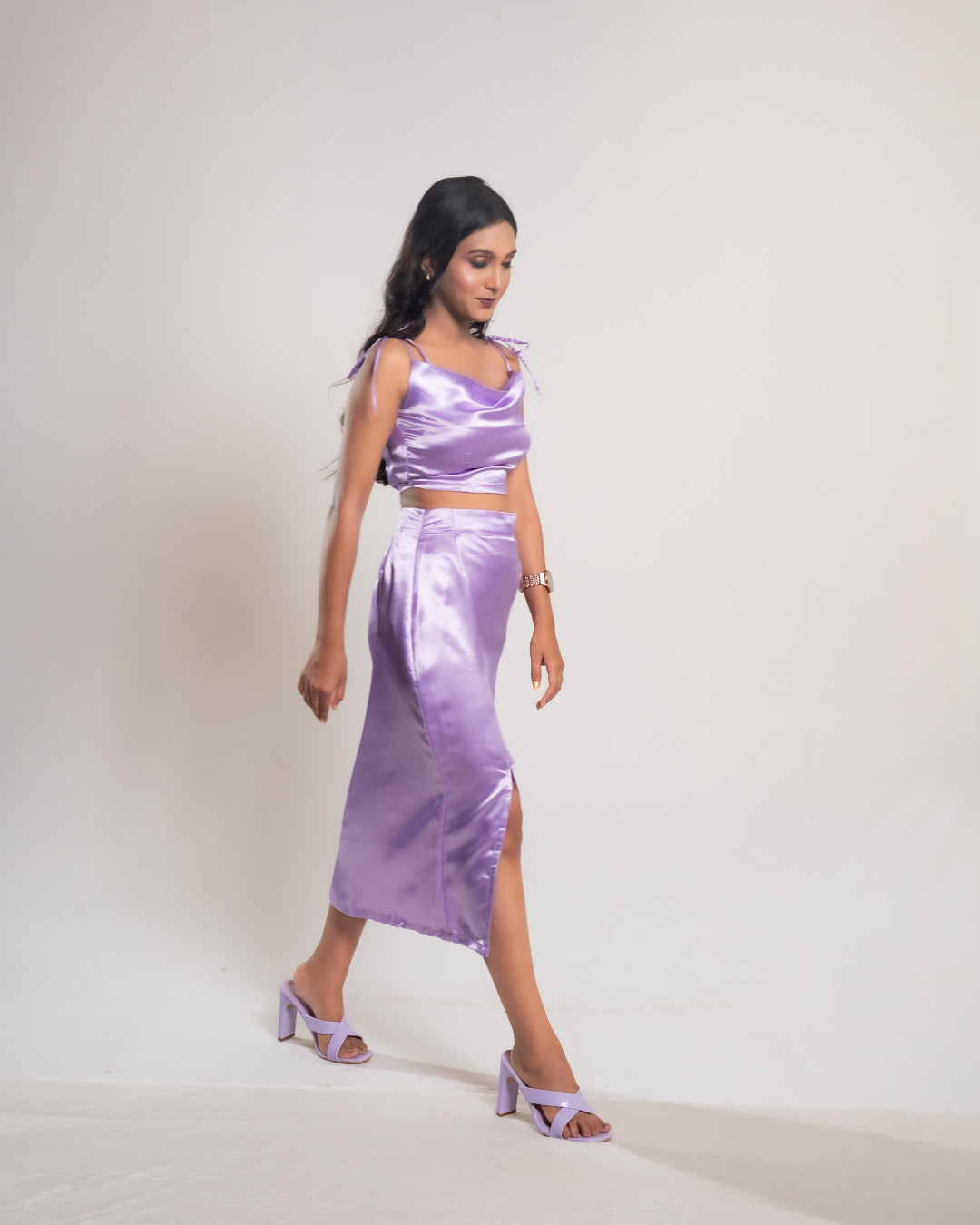 Lavender Satin Co-ord