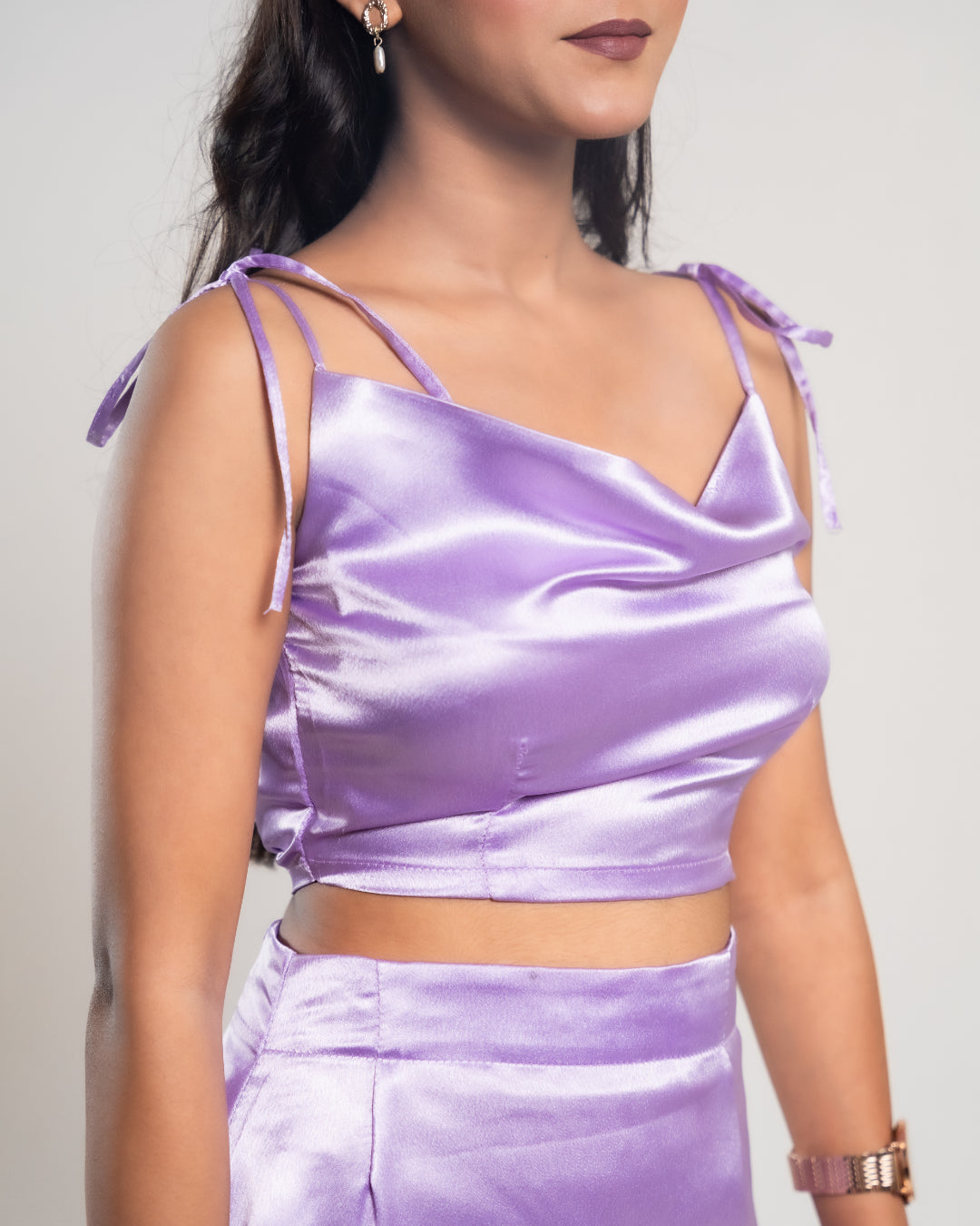 Lavender Satin Co-ord