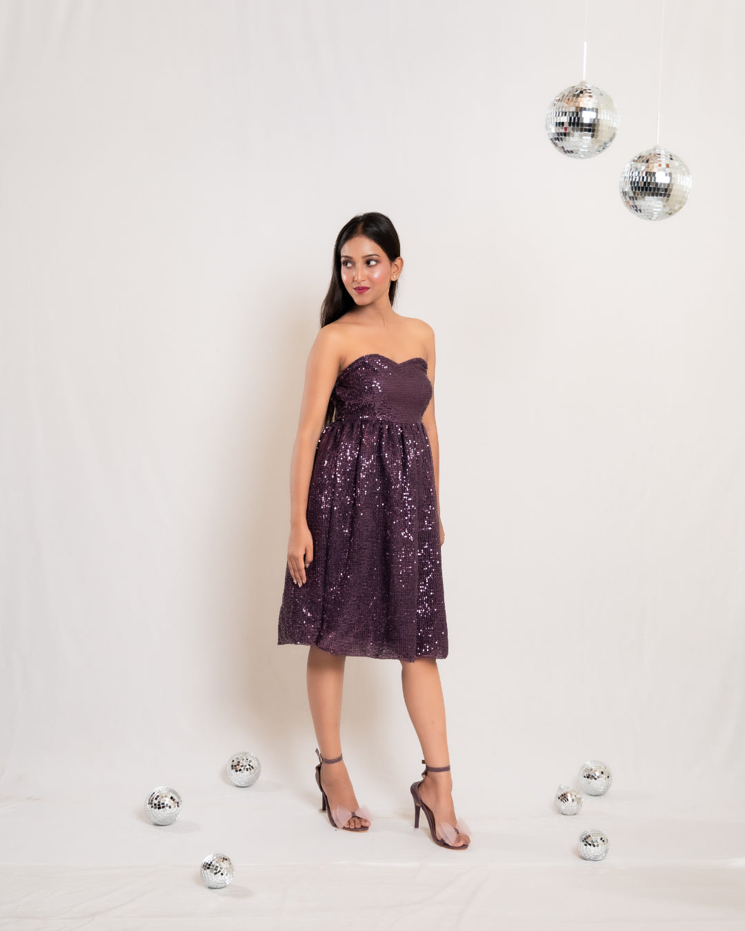 Mauve Balloon Frock