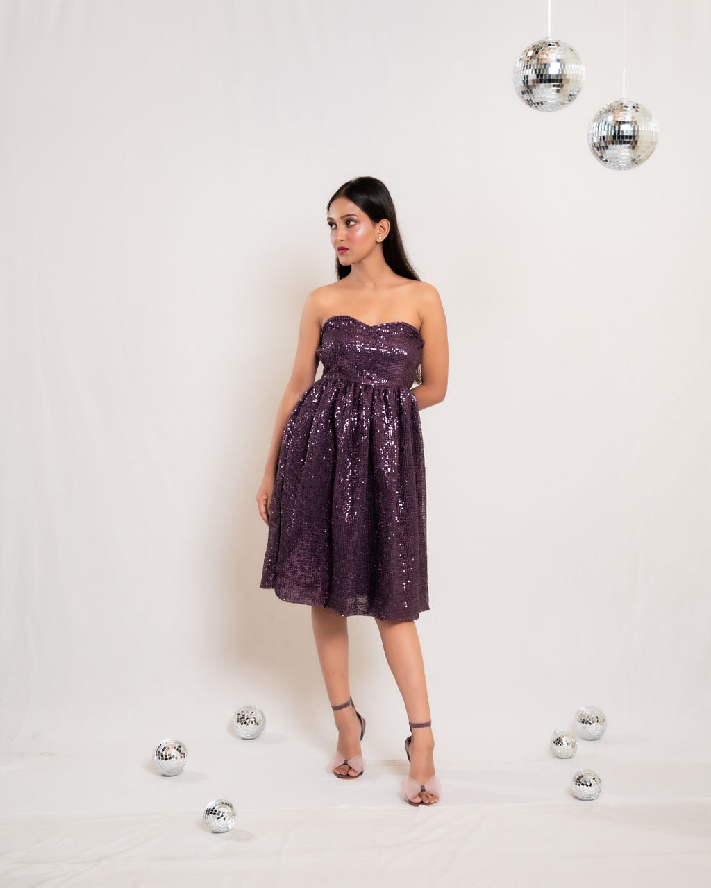 Mauve Balloon Frock