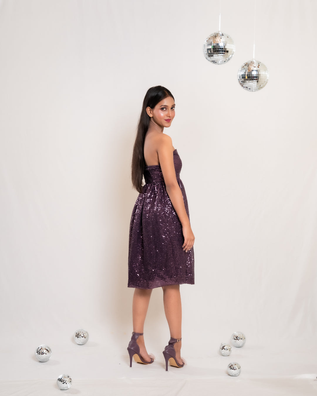 Mauve Balloon Frock