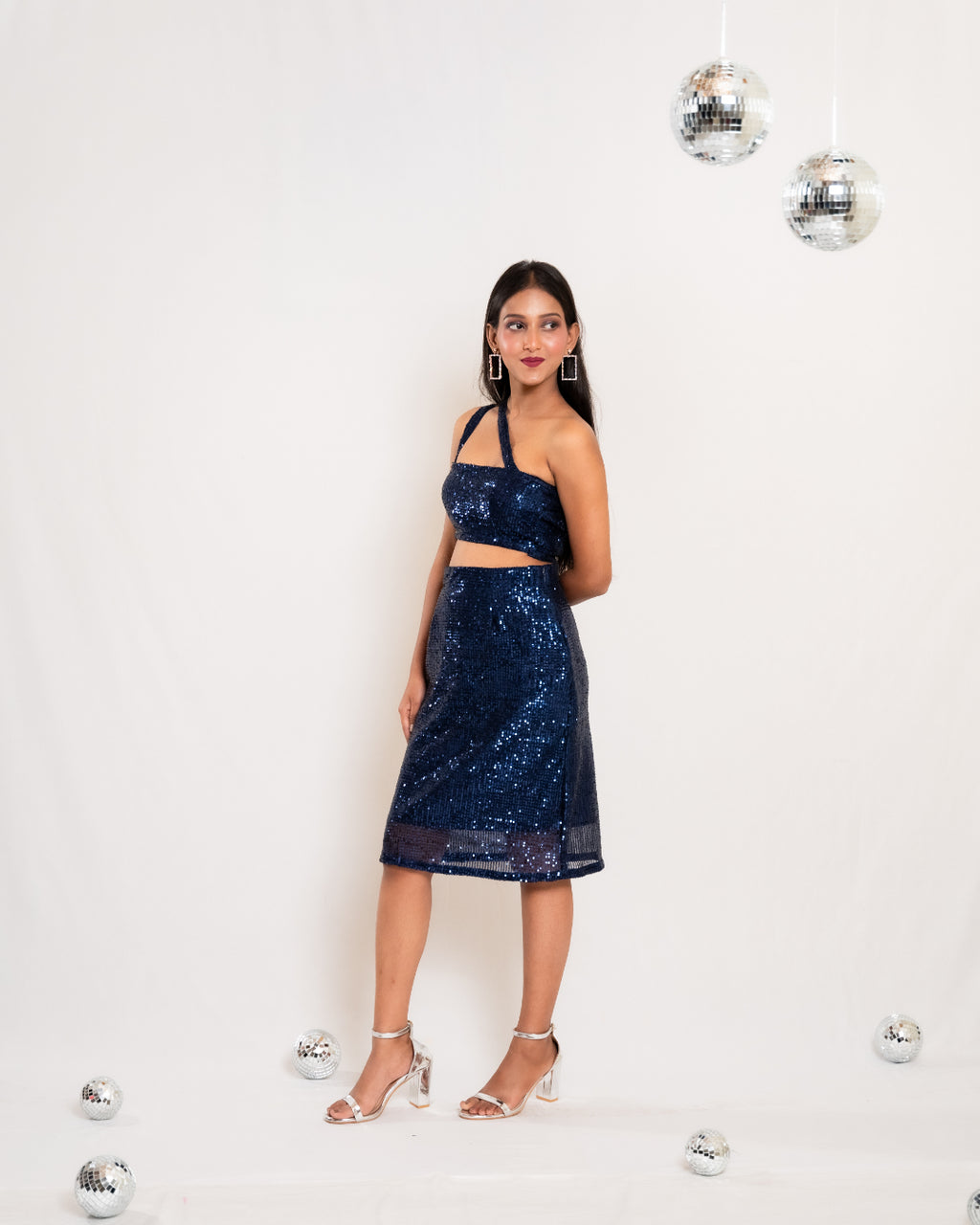 Navy Blue Sequin Co-ord