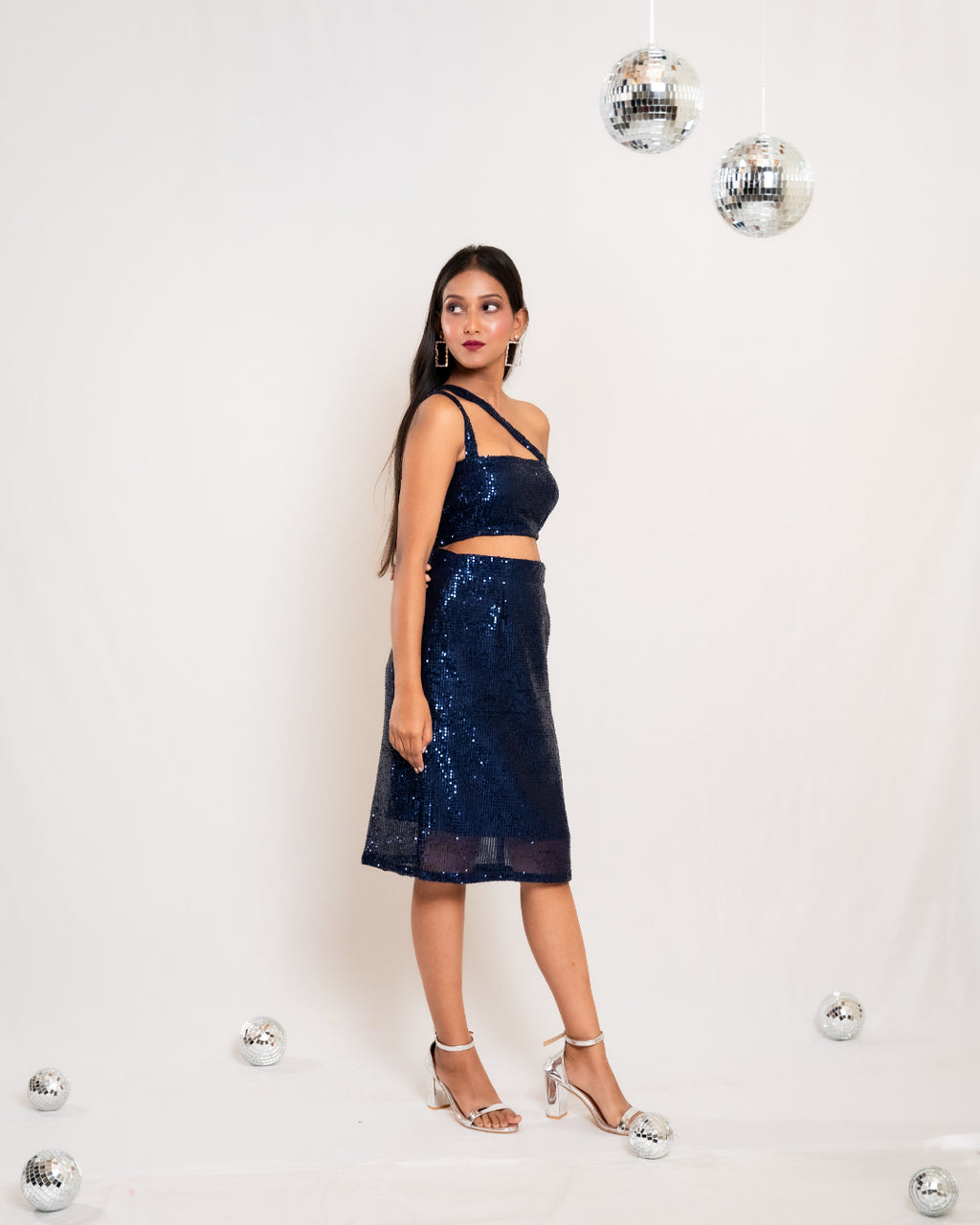 Navy Blue Sequin Co-ord