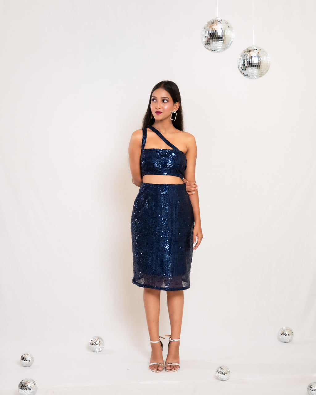 Navy Blue Sequin Co-ord