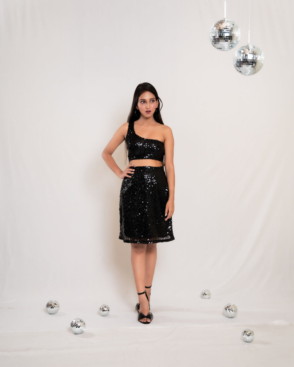 Black Sequin Co-ord