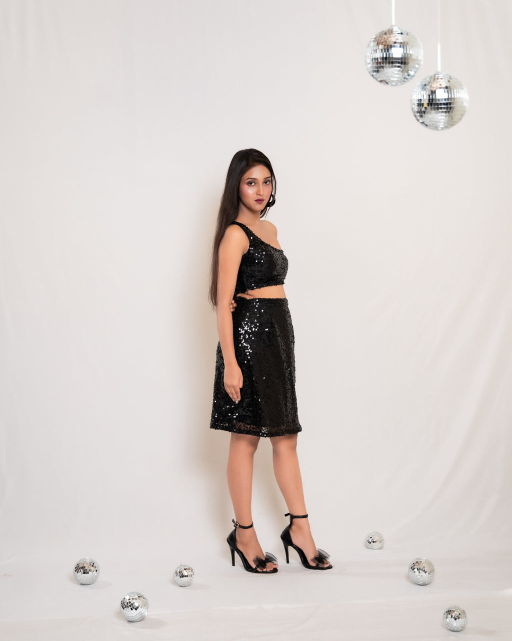 Black Sequin Co-ord