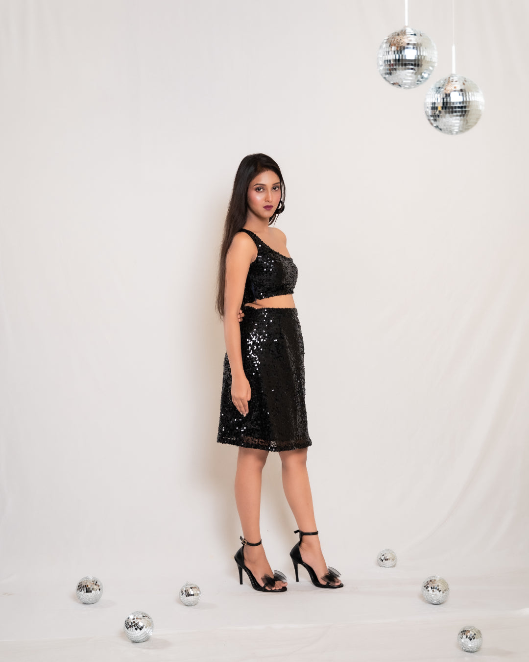 Black Sequin Co-ord