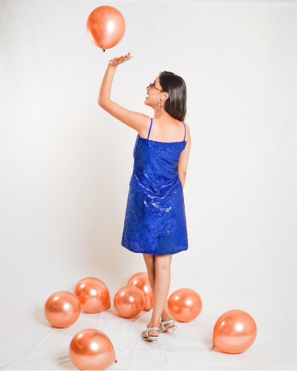 Blue Sequin Dress