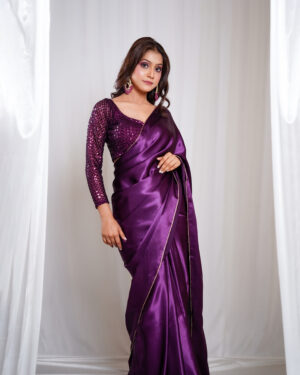 Sangria Spark Wine Saree