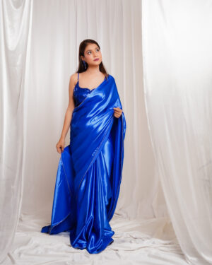 Oceanic Opulence Royal Blue Saree