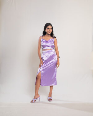 LAVENDER SLIT CO-ORD SET