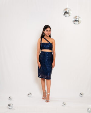 Navy Blue Sequin Co-ord